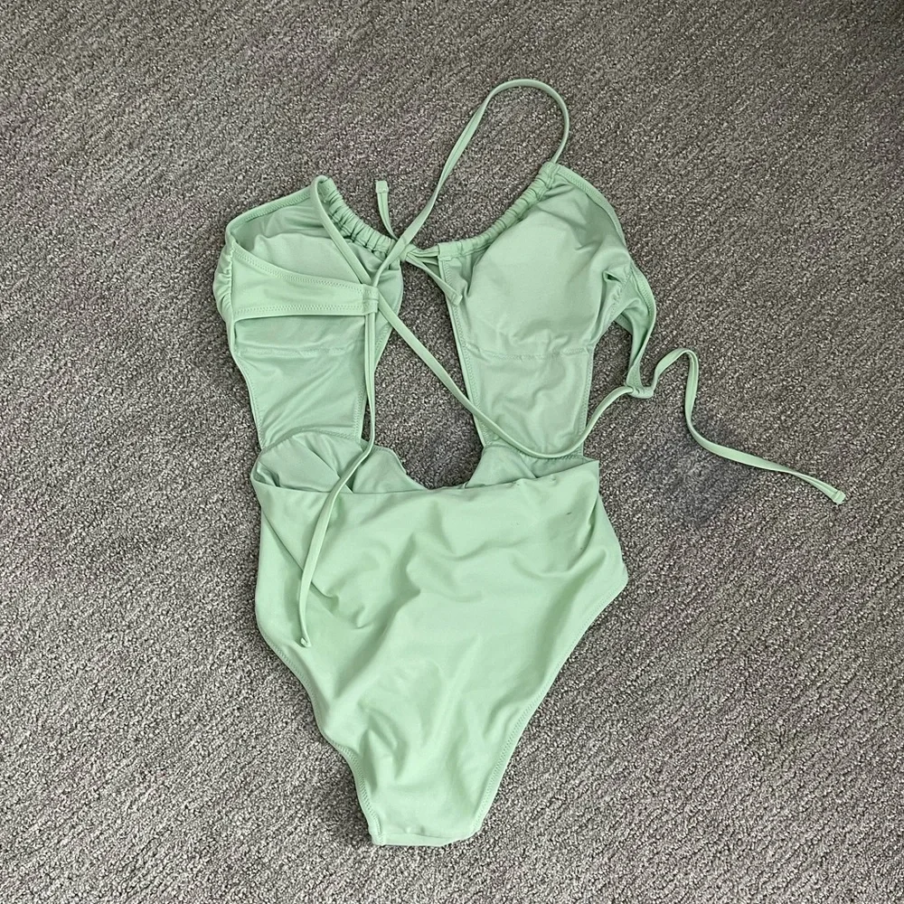 3/$20 Cupshe Mint Green Swimsuit - Picture 3 of 3